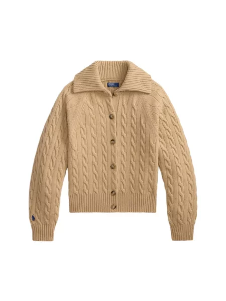 Kardigan Polo Ralph Lauren wełniany beżowy