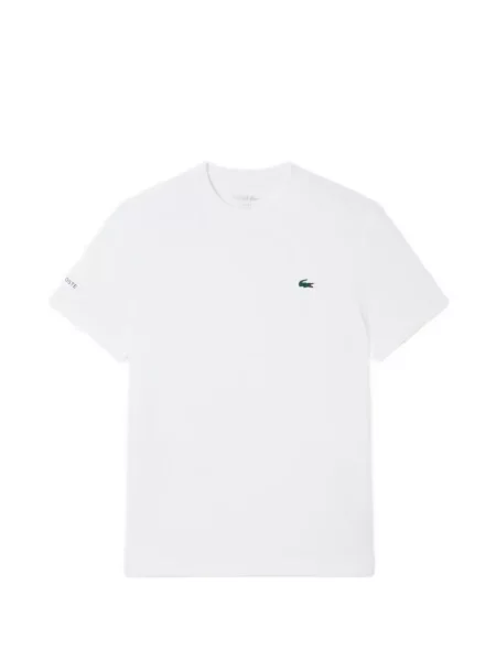Tricou Lacoste cu autograf alb