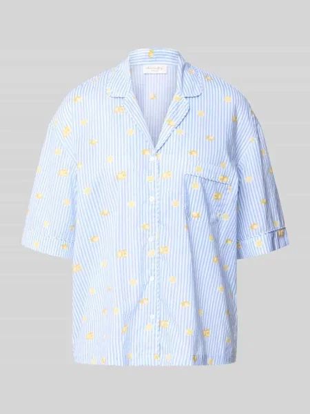 Góra od piżamy we wzór na całej powierzchni Christian Berg Woman niebieska