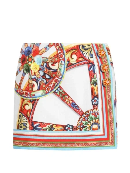 Fusta mini Dolce & Gabbana cu imagine alb