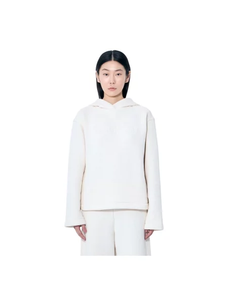 Bluza z kapturem Max Mara z kapturem beżowa