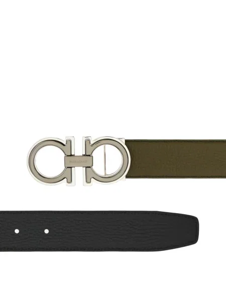 Cu centură reversibil curea Ferragamo verde