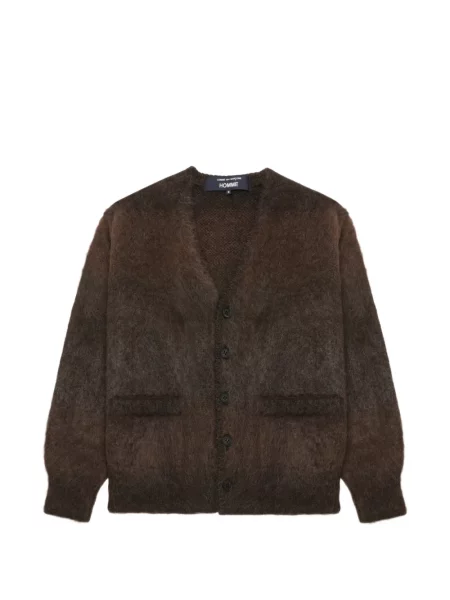 Cardigan Comme Des Garçons Homme de mohair maro