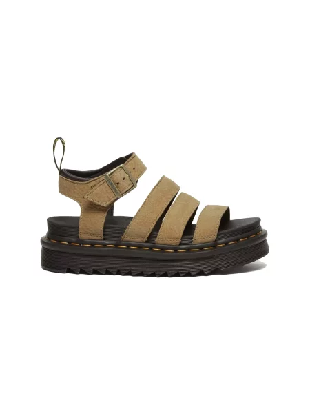 Sandały Dr. Martens skórzane beżowe