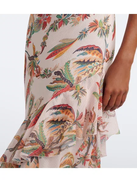 Rochie Etro cu model floral cu volane