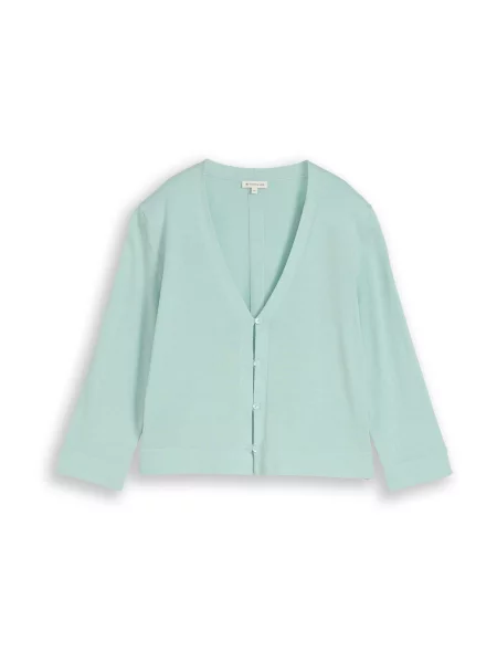 TOM TAILOR Geacă tricotată deschis albastru