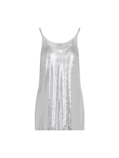 Top Paco Rabanne z siateczki szary
