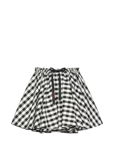 Kostkovaná mini sukně Givenchy černá