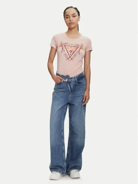 Тениска Guess розово