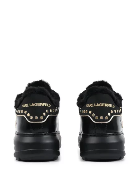 Bőr sneaker Karl Lagerfeld fekete
