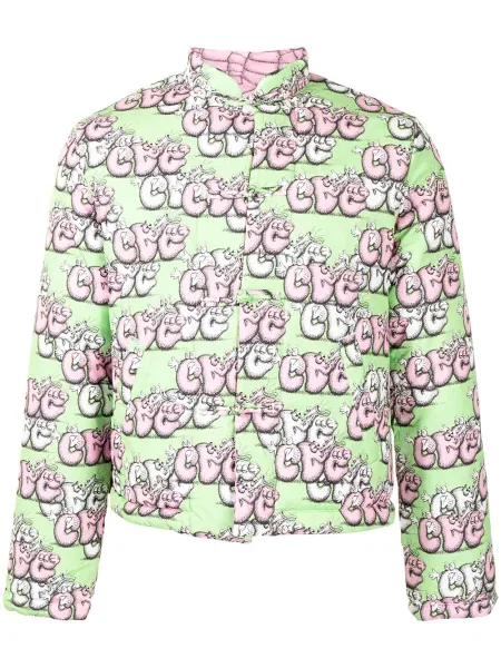 Jakna Comme Des Garçons Shirt s printom zelena