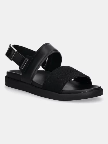 Сандали Calvin Klein BACK STRAP W/ BUCKLE LOGO мъжки черно