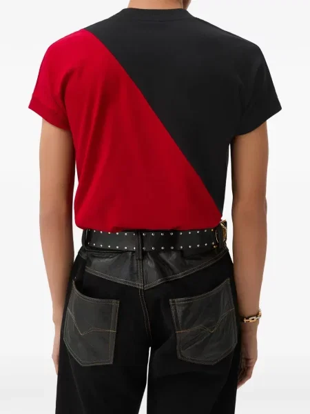 Tricou Versace cu broderie roșu