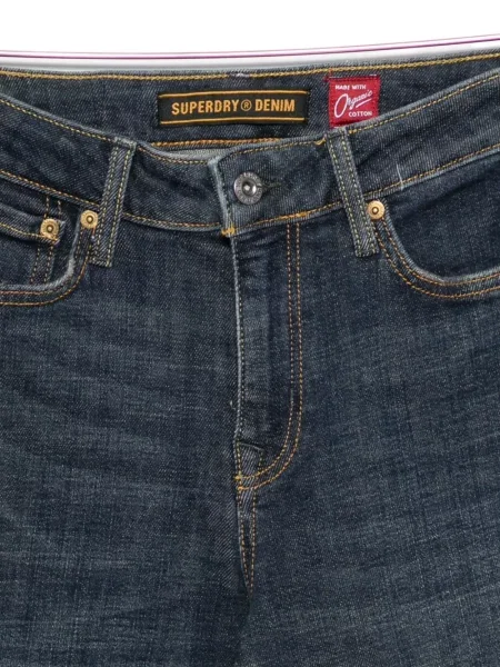 Blugi drepți Superdry albastru