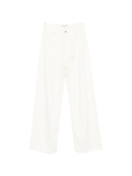 Pantaloni Icon Denim din lyocell alb