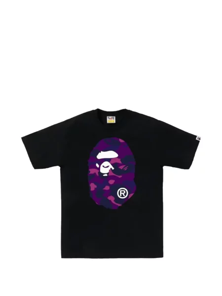 Tricou A Bathing Ape® cu imagine cu model camuflaj negru
