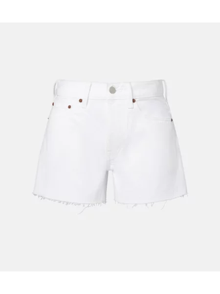 Pantaloni scurți din denim Polo Ralph Lauren alb