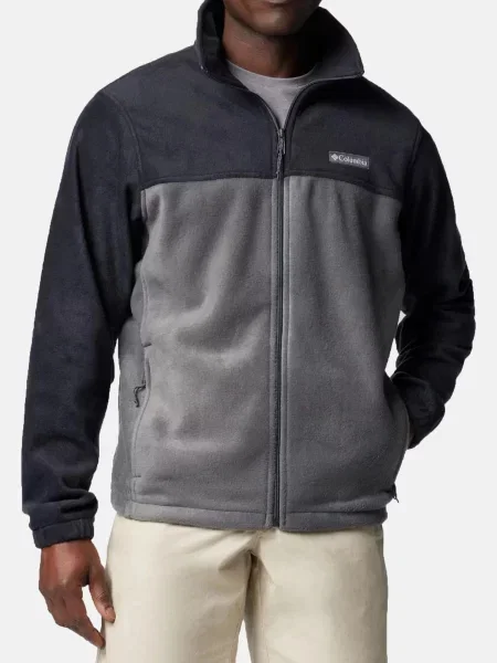 Bluza sportowa polarowa Columbia Steens Mountain 20 Full Zip Fleece szara