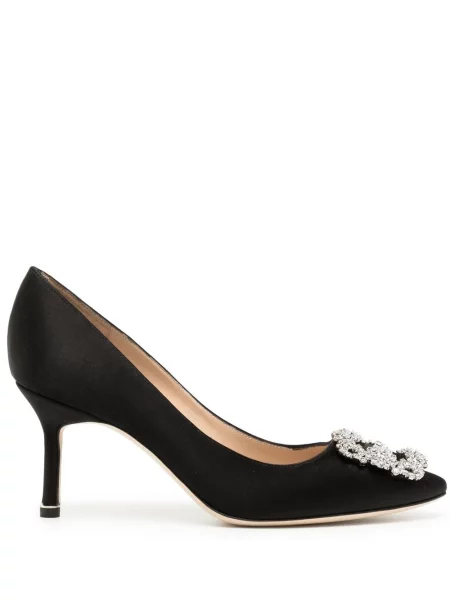 Czółenka Manolo Blahnik na sprzączkę czarna
