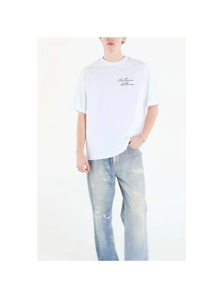 Tričko Calvin Klein Jeans April Graphic Se Tee White XL bílé