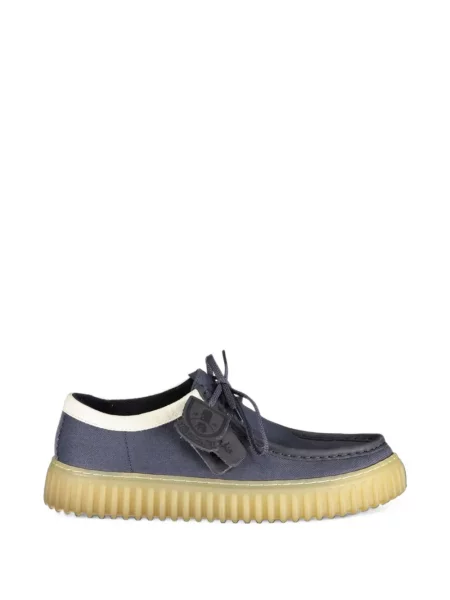 Ghete desert Clarks cu autograf albastru
