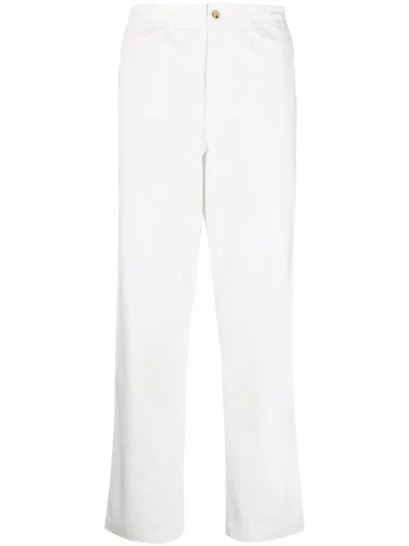 Siuvinėtos chinos kelnes Polo Ralph Lauren balta