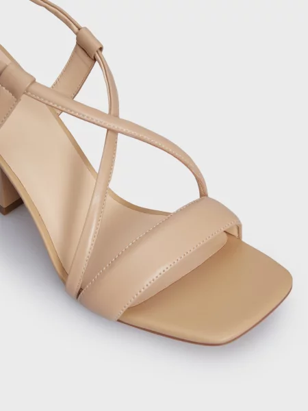 Шкіряні босоніжки Prpy бежеві