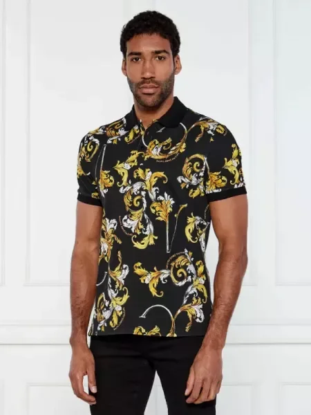 Versace Jeans Couture Tenisz póló fekete