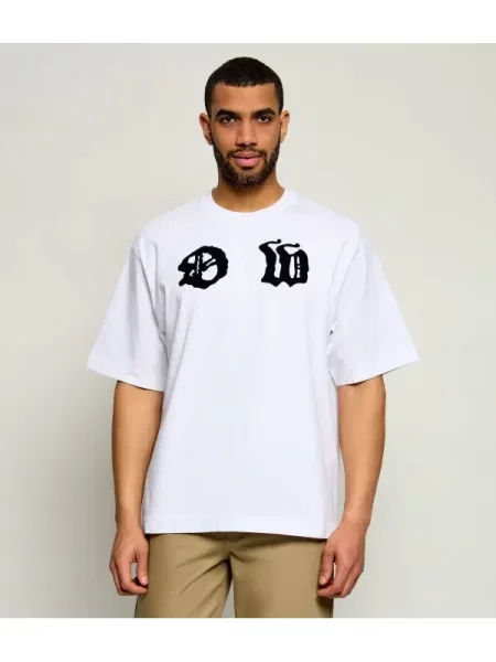 OFF-WHITE Tricou DREAM ARROW SKATE | Relaxed fit alb