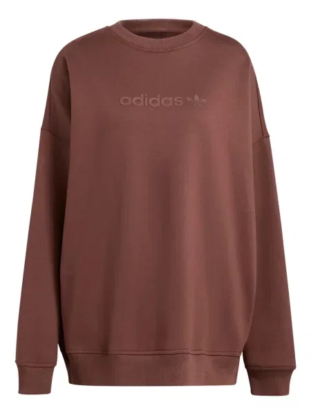 Spodnie Adidas z nadrukiem z dżerseju teddy białe