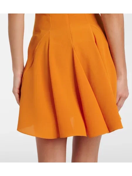Rochie Saint Laurent din satin portocaliu