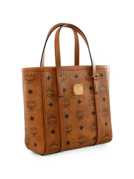 Geantă shopper Mcm cu imagine maro