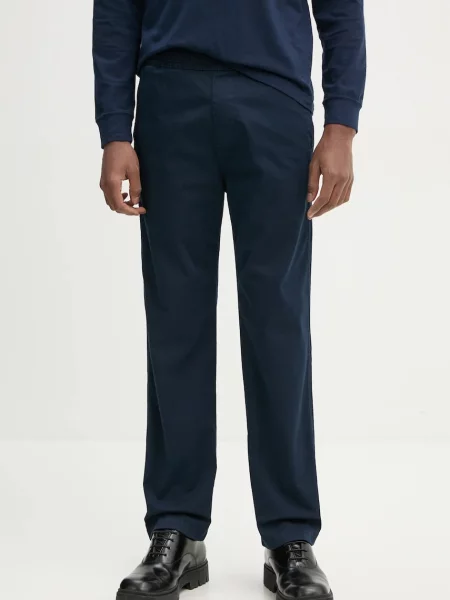 Панталон Hollister Co. със стандартна кройка тъмносиньо