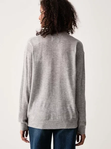 Zadig&Voltaire női kasmír pulóver SWYNY szürke