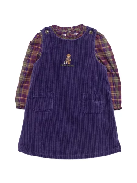 Sukienka dziecięca Polo Ralph Lauren fioletowa