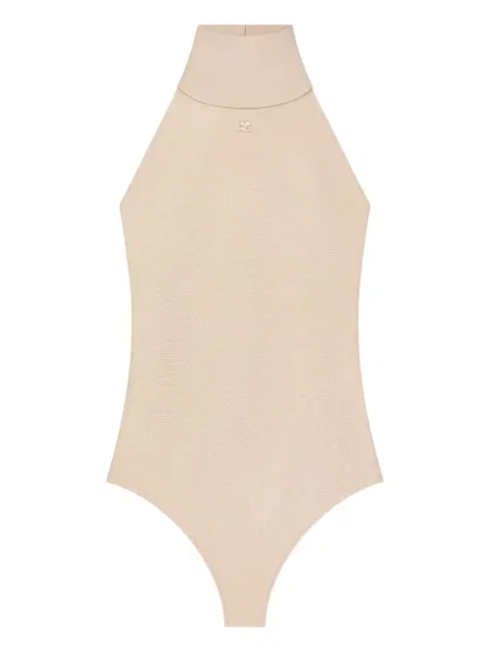 Body Courreges z dżerseju z dekoltem halter