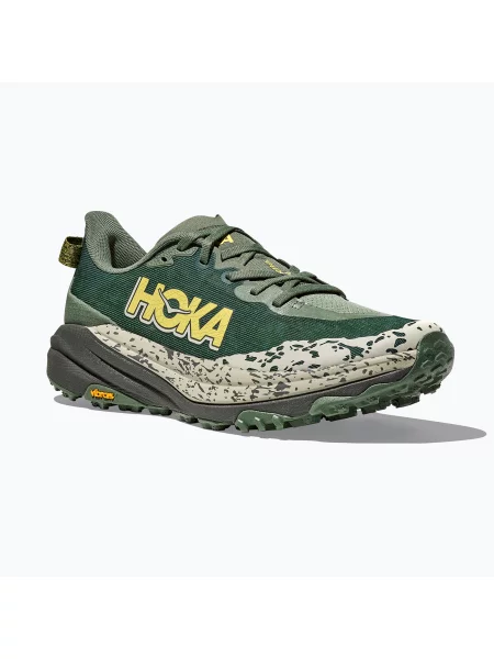 Мъжки маратонки за бягане HOKA Speedgoat 6 fern/asphalt grey сиво