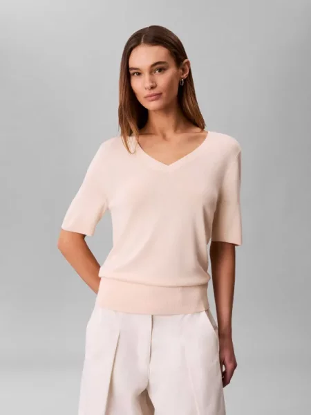Calvin Klein Pulover alb