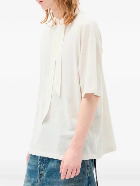 Tricou Ann Demeulemeester cu imagine alb