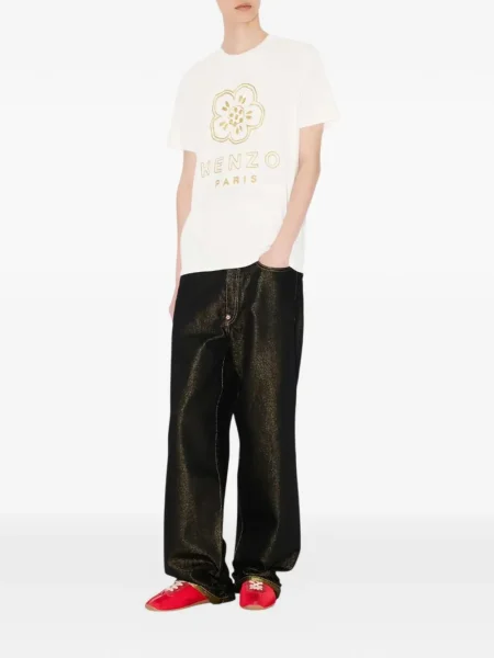 Tricou Kenzo cu model floral alb
