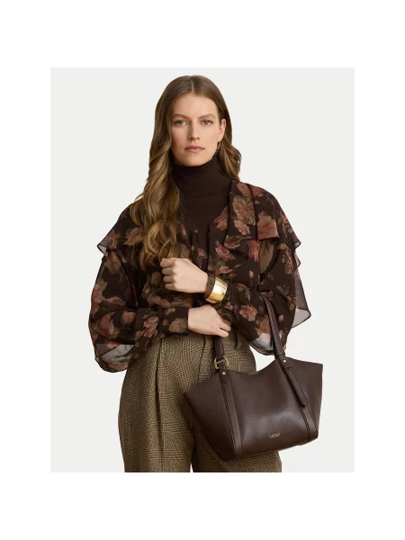 Geantă LAUREN RALPH LAUREN maro