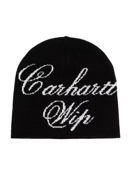 Carhartt WIP Travon Beanie czapka beanie z bawełną czarna