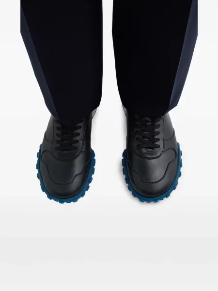 Sneakerși Jil Sander din piele negru