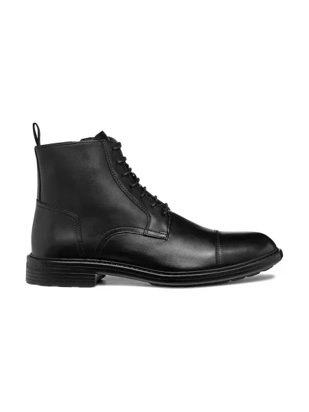 Кожени обувки Geox U WALK PLEASURE B черно