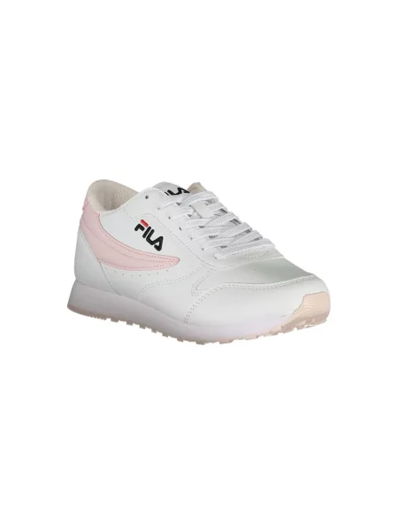 Lniane sneakersy Fila białe