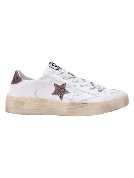Sneakersy 2star skórzane białe