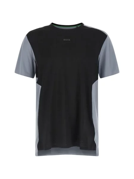 Tričko Boss s autogramem šedé