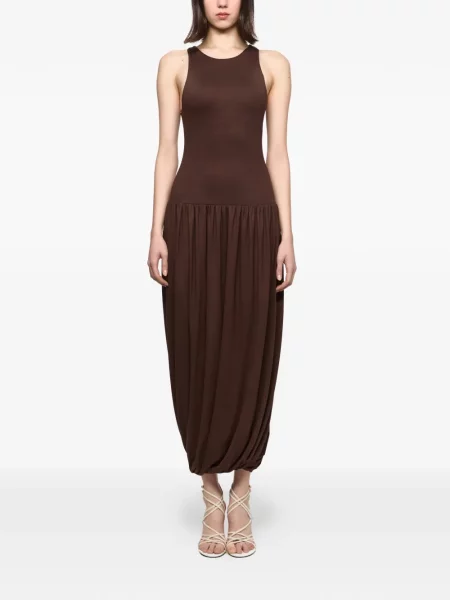 Rochie midi Atu Body Couture până la genunchi de costum maro