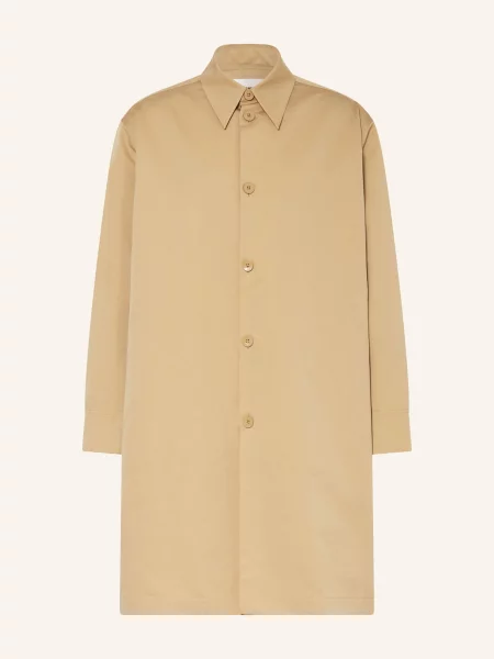 Jil Sander Płaszcz beige beżowy