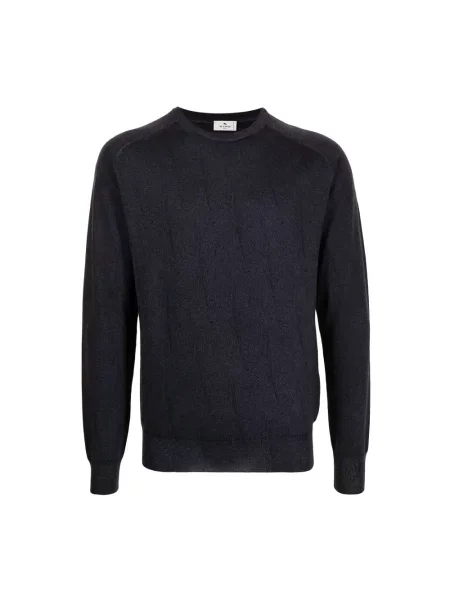 Sweter Etro wełniany niebieski